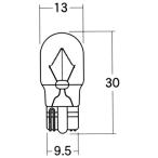 M&amp;H BWB51OR 12V15W Wedge средний (W2.1×9.5d) orange B-WB51 OR мотоцикл указатель поворота * tail лампочка 