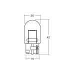 M&amp;H BWB54OR 12V21W Wedge большой (W3×16d) orange B-WB54 OR мотоцикл указатель поворота * tail лампочка 