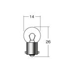 M&amp;H 12V10W BA9S 1P7514 мотоцикл указатель поворота * tail лампочка 