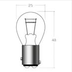 M&amp;H 12V21/5W BAY15D 1P3407 мотоцикл указатель поворота * tail лампочка 