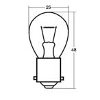 スタンレー(STANLEY) NO10 BP4587M 24V25W 自動車 電球