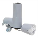 YSD DL10 LEDブロックダイナモ シルバー 自転車 ダイナモライト