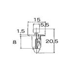 VOSTONE(ボストン) プッシュリベット 10個入 黒色 BC5104 自動車 内張クリップ・カーファスナー