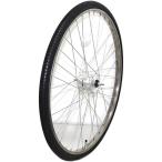 27インチ 自転車 27×1 3/8 37-630 前輪リム完組ハブダイナモ付(E2端子) ステンリム 1本 タイヤ チューブ付 シティサイクル ママチャリ