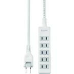 ELPA(エルパ) コンパクトタップ 5P1M LPT-501N-W 事務用品