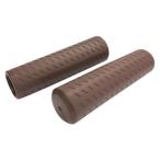 エナジープライス グリップセット ロング ダークブラウン G106 105mm 自転車