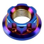 JSM CNC加工 SUS ステンレス PVDチタンコートドライブプーリー用 ナット M12 P1.25 TA-JSM-BT098TI バイク 駆動系等ベアリング