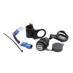 KIJIMA(キジマ) USBポートKIT ツイン トータルDC5V/4A CT125ハンターカブ 304-6302 バイク 電装