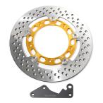 ショッピングエヴァ EVATEK(エヴァテック) フロントブレーキ245mmディスクキット ゴールド スーパーカブC125 EVT-3113-GD バイク ディスクローター