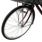 26インチ 前輪リム組 オートライトセット アルミ  26×1 3/8