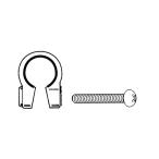 CATEYE(キャットアイ) BS-5 取付バンド(φ15.5〜16.5mm) ブラック 自転車 サイクルコンピューター部品