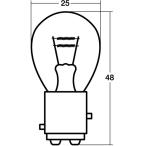 スタンレー(STANLEY) ストップテール球 A4879 12V23/8W バイク