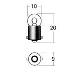 スタンレー(STANLEY) メーターポジション球 A61A 6V1.7W バイク メーター球