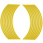 Optimum リムステッカー 10インチ用 イエロー  バイク