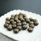  акрил бисер античный Vintage черный Gold retro золотой чёрный Asian 30 штук входит No29