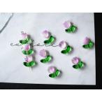  тюльпан бисер 10 комплект ввод стекло фиолетовый лиловый цветок цветок 