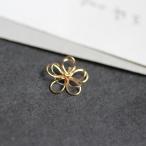  тросик цветок цельный цветок золотой Gold 4 штук входит Sakura проволока покачивающийся металл metal простой No6