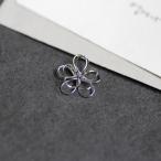  тросик цветок цельный цветок серебряный серебряный 4 штук входит Sakura проволока покачивающийся металл metal простой No5