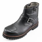 ショッピングエンジニア 62865 デイトナ Daytona DS-007 WP サイドジップ エンジニアブーツ 防水 本革 牛革 シフトパッド付き ブラック 25.0cm