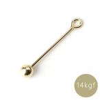 [14KGF] винтового типа булавка бисер 3mm имеется игла 0.64× длина 15mm Gold Phil do металл аллергия соответствует 