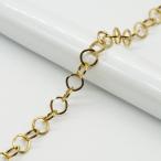  колье цепочка продается куском 1m~ (162) Gold хирургический нержавеющая сталь цепь металл аллергия соответствует 316 угол линия bell коричневый - аксессуары материал детали 