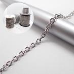 Yahoo! Yahoo!ショッピング(ヤフー ショッピング)切り売り/約1m ステンレス製チェーン 模様入りあずき シルバー ステンレス チェーン アズキ アレルギーフリー ハンドメイド 国内発送