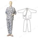 取寄品 パジャマ型ねまき 通年用婦人 花柄 L