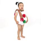 コスプレ 衣装 クリスマス 雪だるま フード付き スノーマンコスチューム (12-18mth)