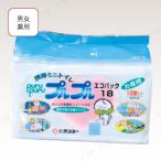 【取寄品】 携帯ミニトイレ 新プルプル 18個入り 排泄用品 介護 福祉用品 600cc 尿を素早く固める 臭いを防ぐ