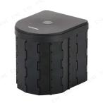 CAPTAIN STAG( Captain Stag ) портативный простой туалет D type ( черный ) UW-5035 предотвращение бедствий безопасность товары предотвращение бедствий товары срочный час для крышка имеется 