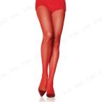 コスプレ 仮装 ナイロンフィッシュネットパンスト(網タイツ) レッド パンティストッキング プチ仮装 ...