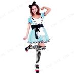 コスプレ 仮装 衣装 ハロウィン コスチューム 不思議の国のアリス ドレス 大人用 余興 CLUB QUEEN Lovely Alice(ラブリーアリス)