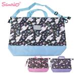  Sanrio сумка для занятий вспомогательный сумка черный mi мой mero Cinnamoroll симпатичный герой новый жизнь школа ... портфель водоотталкивающая отделка плечо имеется отражающий материалы уход за детьми 