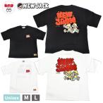 NEWJACK 半袖 Tシャツ メンズ 紳士 トップス ロゴ プリント サガラ刺しゅう ブランド レディース 婦人 ユニセックス カジュアル ストリート ステッカー 【1点ま