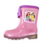 ショッピングディズニー プリンセス ディズニー プリンセス 光る フラッシュレインブーツ レインシューズ キッズ 女の子 ピンク 雨靴 長靴 通学 新学期 祝い