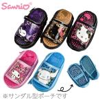  Sanrio девушка сандалии type сумка леопардовая расцветка Cara Leopard Kitty My Melody черный misinamon кейс пенал мелкие вещи кейс симпатичный мульти- сумка 