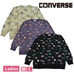  Converse converse женщина женский тренировочный длинный рукав футболка tops общий рисунок принт спортивная фуфайка тянуть over Mini обратная сторона шерсть M L 1 шт до почтовая доставка возможно 