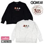  женский женщина футболка GGWEAR....... симпатичный ...ZooZooZoo медведь собака кошка животное SaGa la........ обратная сторона ворсистый tops тренировочный si