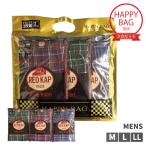  трусы REDKAP 3 шт. комплект хлопок 100% лотерейный мешок happy сумка джентльмен мужской передний открытие брюки нижнее белье M L LL Boxer трусы-боксеры [1 пункт до почтовая доставка возможно ]