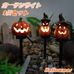 【2個セット】 ガーデン ライト ソーラー かぼちゃ ハロウィン 屋外 ソーラーライト ガーデニング おしゃれ カボチャ 地中埋込型 イルミネーション ライト