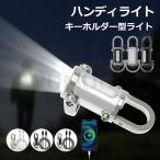 【2025年新作!】ハンディライト LEDキーチェーンライト キーホルダー型ライト ミニLED懐中電灯 USB充電式 キーホルダー一体型 ポケットサイズ 強力 防水