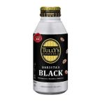 【24個セット】TULLY’S COFFEE タリーズコーヒー BARISTA’S BLACK バリスタズブラック ボトル缶 ホット＆コールド兼用 390mlx24個セット【直送品】