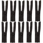 ドール用 ファスナー 10個入り ドール ファスナー 極小ミニジッパー ドール服 DIYクラフトアクセサリ人形の服のアクセサリー