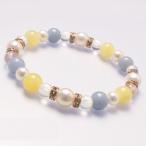 アコヤ真珠・エンジェライトブレスレット
