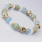 翡翠・ダルメシアンジャスパー デザインブレスレット