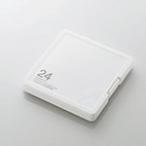 エレコム SD/microSDカードケース(プラスチックタイプ)[SDメモリーカード12枚、microSDメモリーカード12枚収…[CMC-SDCPP