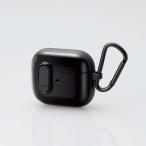エレコム AirPods 第3世代 (2021年) 用 ケース カバー TPU TOUGH SLIM Lock ロック機能 カラビナ付 落下防止 ワ