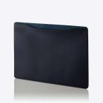 エレコム MacBook Pro 16インチ (2021年・2019年) 用 パソコンケース スリーブ型 ソフトレザー 起毛素材 スリム ネイビー