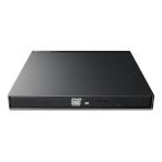 DVDドライブ/USB2.0/薄型/オールインワンソフト付/Type-Cケーブル付/ブラック