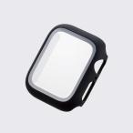 即納 エレコム Apple Watch 40mm/フルカバーケース/ガラス/ブラック